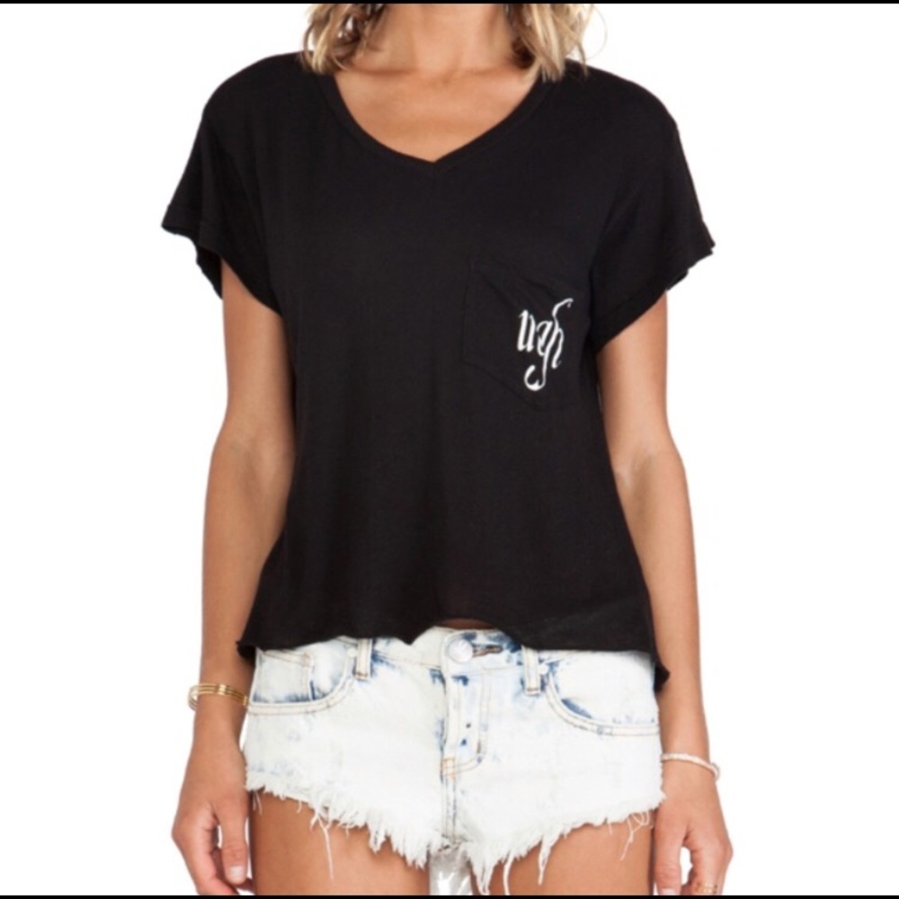 Wildfox Romeo Ugh Tee Black